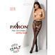 Эротические колготки-бодистокинг Passion S015 black, имитация чулок в сеточку и трусиков с доступом 100797 фото 7