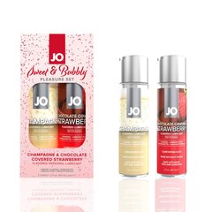 Набор лубрикантов System JO Sweet&Bubbly – Shampagne & Chocolete Covered Strawberry (2×60 мл) 104750 фото