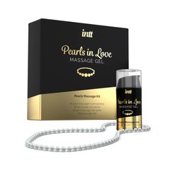 Набор для жемчужного массажа Intt Pearls in Love: ожерелье и силиконовый массажный гель 100981 фото