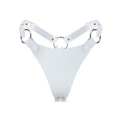 Трусики з натуральної шкіри Feral Feelings - String Bikini White 107441 фото