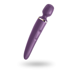Вібромасажер Satisfyer Wand-er Woman (Purple/Gold) водонепроникний, потужний, розмір XXL 101586 фото