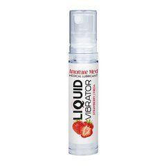 Лубрикант з ефектом вібрації Amoreane Med Liquid Vibrator Strawberry (10 мл) 102675 фото