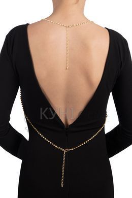 Золотистий ланцюжок для бюста Bijoux Pour Toi &ndash; Elena Gold зі стразами 103977 фото