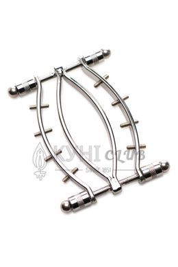 Зажим для вагины Master Series: Spread 'Em Poker Vagina Clamp with Adjustable Pressure Screws, шипы 106810 фото