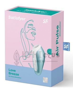 Миниатюрный вакуумный стимулятор Satisfyer Love Breeze Ice Blue 102113 фото