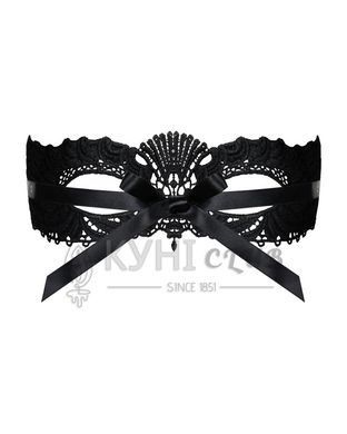 Мереживна маска Obsessive A700 mask, єдиний розмір, чорна 105170 фото