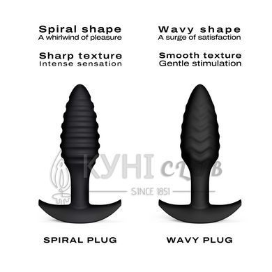 Анальна пробка Dorcel SPIRAL PLUG, діаметр 3 см, силікон 106368 фото