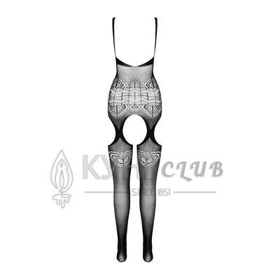 Бодістокінг Passion ECO BS005 red, щільний, відкритий доступ, імітація підв&rsquo;язок 104995 фото
