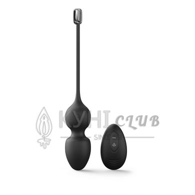 Вагинальные шарики Dorcel LOVE BALLS BLACK, вибрации и движения внутреннего шарика, пульт ДУ 105333 фото