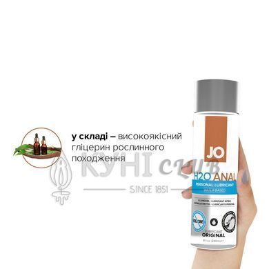 Анальне мастило System JO ANAL H2O - ORIGINAL (240 мл) на водній основі, рослинний гліцерин 101034 фото