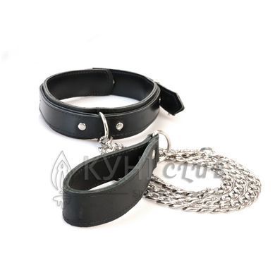 Нашийник з повідцем з екошкіри Art of Sex - Leash and Collar Emoji 109562 фото