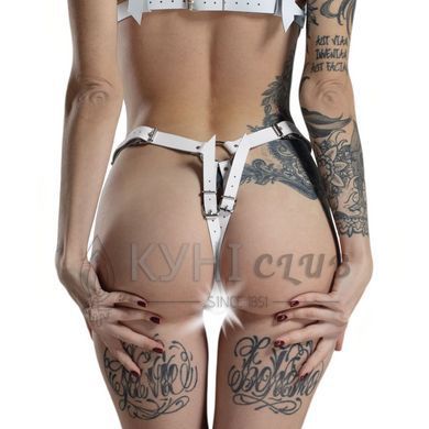 Трусики з натуральної шкіри Feral Feelings - String Bikini White 107441 фото