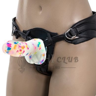 Фалоімітатор з конфетті ADDICTION - PARTY MARTY 7.5&Prime;I, 19 см, Конфетті 102416 фото