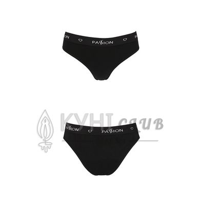 Трусики-слипы из хлопка с эластаном Passion PS004 PANTIES black, size L 102210 фото