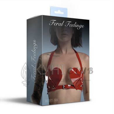 Лиф Сердце Feral Feelings - Hearts Bra Red 107332 фото
