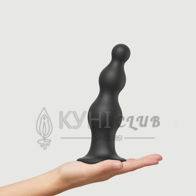 Насадка для страпона Strap-On-Me Dildo Plug Beads Black XXL 107010 фото