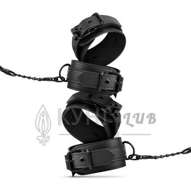 Набір БДСМ Bedroom Fantasies: Kinky Bondage Set 5-piece, наручники, поножі, пов&rsquo;язка, флогер, свічки 106825 фото