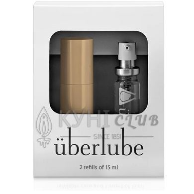 Премиум лубрикант 3-в-1 на силиконовой основе Uberlube Good-to-Go Gold (15 мл) + кейс 104517 фото