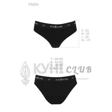 Трусики-слипы из хлопка с эластаном Passion PS004 PANTIES black, size L 102210 фото