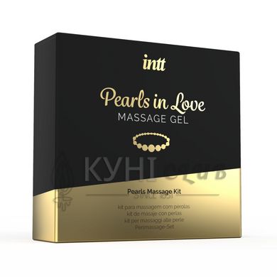 Набір для перлинного масажу Intt Pearls in Love: намисто та силіконовий масажний гель 100981 фото