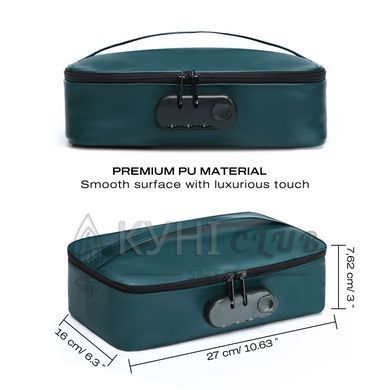 Кейс для игрушек Dorcel DISCREET BOX LUXURY GREEN, кодовый замок, 27&times;16&times;7,62 см 110162 фото