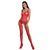 Бодістокінг Passion ECO BS005 red, щільний, відкритий доступ, імітація підв&rsquo;язок 104995 фото