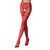 Сітчасті колготки з відкритим доступом Passion S015 One Size, Red, імітація панчіх і трусиків 100798 фото