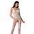 Бодістокінг Passion BS069 white, комбінезон, імітація панчох і боді 102580 фото