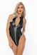 Боді з мокрим ефектом Noir Handmade F294 Powerwetlook bodysuit with front zipper, S 108193 фото 5
