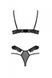Еротичний комплект Passion DOLLY SET, S/M, black, з відкритими чашками 107712 фото 4