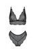 Комплект Passion AMBERLY SET black, S/M, бралетт и трусики бразилиана 108487 фото 3