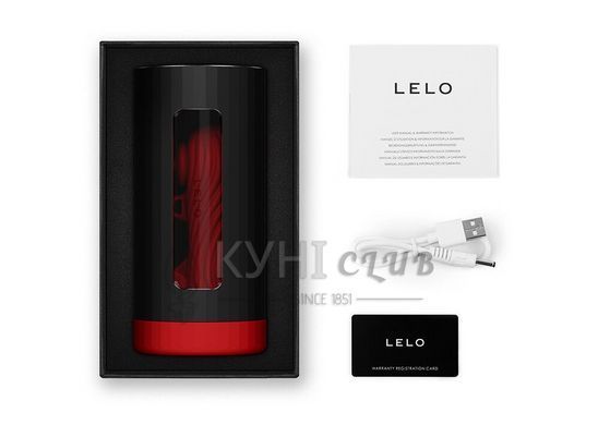 Смарт-мастурбатор LELO F1S V3 XL Red, збільшений, 2 мотори, 8 режимів, стимуляція звуковими хвилями 109792 фото