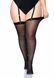 Сексуальные чулки под подвязки Leg Avenue Sheer Stockings Black, plus size 105888 фото 2