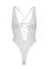 Мереживне боді Leg Avenue Floral lace thong teddy White, шнурівка на грудях, one size 105977 фото 8