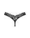 Мереживні стрінги Obsessive Donna Dream thong XL/2XL Black, низька посадка 106643 фото 4
