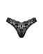 Мереживні стрінги Obsessive Donna Dream thong XL/2XL Black, низька посадка 106643 фото 3