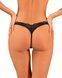 Мереживні стрінги Obsessive Donna Dream thong XL/2XL Black, низька посадка 106643 фото 2