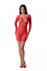 Напівпрозора мінісукня Passion BS101 One Size, red, рукави-мітенки 106962 фото