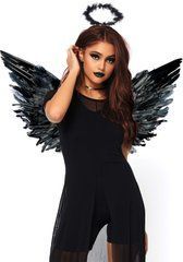 Крила чорного ангела Leg Avenue Angel Accessory Kit Black, крила, німб 106582 фото