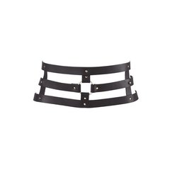 Портупея-пояс Bijoux Indiscrets MAZE - Wide Belt and Restraints Black, екошкіра 108838 фото