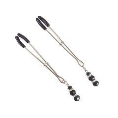 Затискачі для сосків Art of Sex - Nipple Clamps Lovely Black 103756 фото