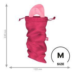 Мішечок для секс-іграшок Satisfyer Treasure Bag M, рожевий, на шнурку 109625 фото