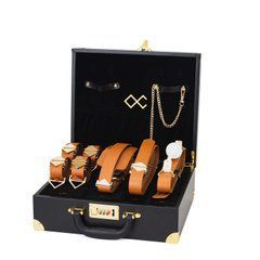 БДСМ-набір LOCKINK Moonlight Treasure Chest, коричневий, натуральна шкіра 110019 фото