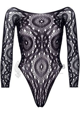 Еротичне боді-бодістокінг Leg Avenue Snap crotch thong back teddy Black M/L 107152 фото