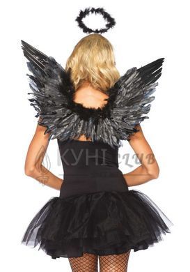 Крила чорного ангела Leg Avenue Angel Accessory Kit Black, крила, німб 106582 фото