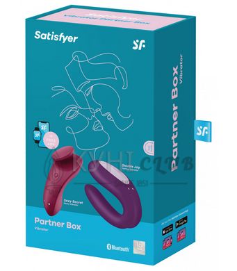 Набір Satisfyer Partner Box 1 (вібратор для пар Double Joy + вібратор у трусики Sexy Secret) 105127 фото