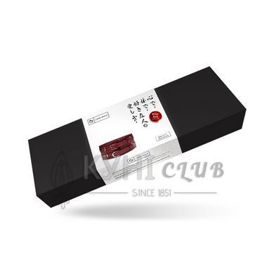 Шкіряний пояс для бондажу Liebe Seele Wine Red Waist Cuff, S Size 107462 фото