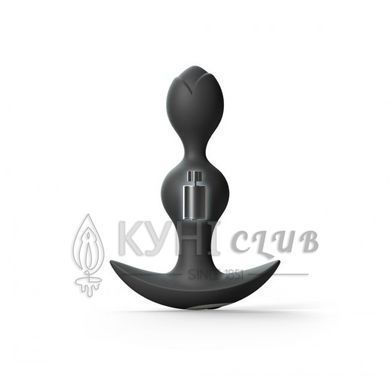 Анальний стимулятор, гнучкий з вібрацією Love To Love TWINNY BUD Black 102727 фото