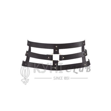 Портупея-пояс Bijoux Indiscrets MAZE - Wide Belt and Restraints Black, экокожа 108838 фото