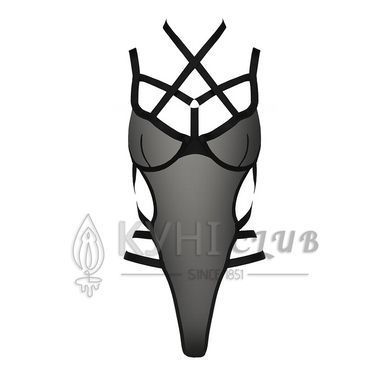 Боди монокини HAGAR BODY black S/M - Passion Exclusive 100776 фото